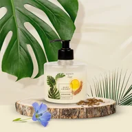 Mydła - Over Cosmetics, Olej lniany Mydło w płynie do dłoni i twarzy, 300 ml - miniaturka - grafika 1