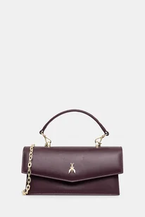 Patrizia Pepe torebka skórzana kolor bordowy 2B0032 L061 - Torebki damskie - miniaturka - grafika 1