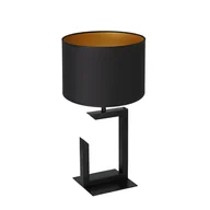 Lampy stojące - Luminex H 450 Black 3403 Lampa stołowa lampka 1x60W E27 czarny/złoty - miniaturka - grafika 1