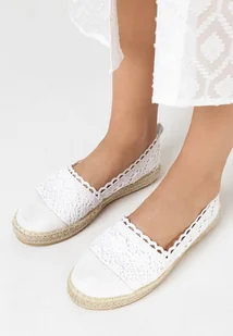 Białe Espadryle Daemona - Espadryle damskie - miniaturka - grafika 1