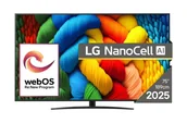 Telewizory - LG NanoCell AI 75NANO81A3A Telewizor 190,5 cm (75") 4K Ultra HD Smart TV Wi-Fi Czarny - miniaturka - grafika 1