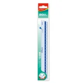 Linijki, ekierki - Linijka plastikowa KEYROAD 20 cm transparentna - miniaturka - grafika 1