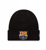 Czapki damskie - New Era Core Cuff Beanie FC Barcelona Hat 60846904 Czarny One size - miniaturka - grafika 1