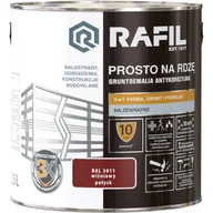 Farby olejne i specjalne - RAFIL Emalia PROSTO Na Rdzę Połysk RAL3011 0,75 l - miniaturka - grafika 1