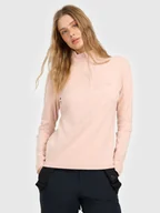 Bluzy damskie - 4F Bielizna termiczna polarowa (góra) damska - beżowa XXL - miniaturka - grafika 1