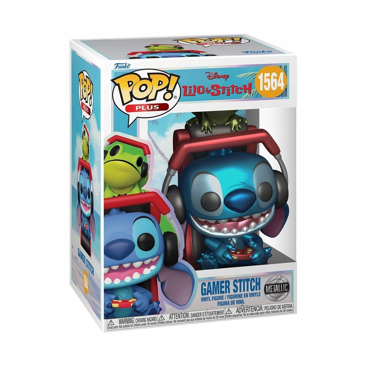 Funko Pop Plus: Lilo and Stitch - Gamer Stitch - Metallic - Kolekcjonerska