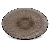 Tace i patery - Eurofirany, Patera grafitowa szkło 32X32X2 PALERMO - miniaturka - grafika 1