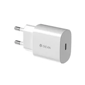 Ładowarki do telefonów - Devia Ładowarka sieciowa Rocket PD 20W 1x USB-C biała - miniaturka - grafika 1