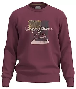 Pepe Jeans Bluza męska Melbourne, czerwona (Crushed Berry), S, Czerwony (Crushed Berry), S - Bluzy męskie - miniaturka - grafika 1