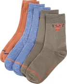 Skarpetki dla dzieci - vidaXL Skarpetki dziecięce, 5 par, z nadrukiem małpki, EU 30-34 - miniaturka - grafika 1