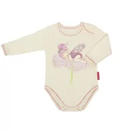 Body dla niemowląt - Body dla niemowlaka dziewczynki z długim rękawem miękka bawełna czesana 86 - miniaturka - grafika 1