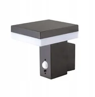 Lampy ogrodowe - KOBI SOLARIS 2 LAMPA ELEWACYJNA KINKIET OGRODOWY SOLARNY LED 5,5W CZARNY - miniaturka - grafika 1