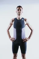 Bielizna sportowa męska - ZEROD Strój triathlonowy męski RACER TRISUIT cinder grey - miniaturka - grafika 1