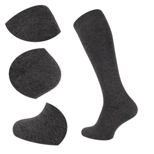 Skarpety podkolanówki Skarpety dla podróżnych efekt kompresji 39/42 szare - Skarpetki męskie - miniaturka - grafika 1