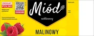 Akcesoria do hodowli zwierząt - Etykiety samoprzylepne na miód malinowy (100szt) - miniaturka - grafika 1