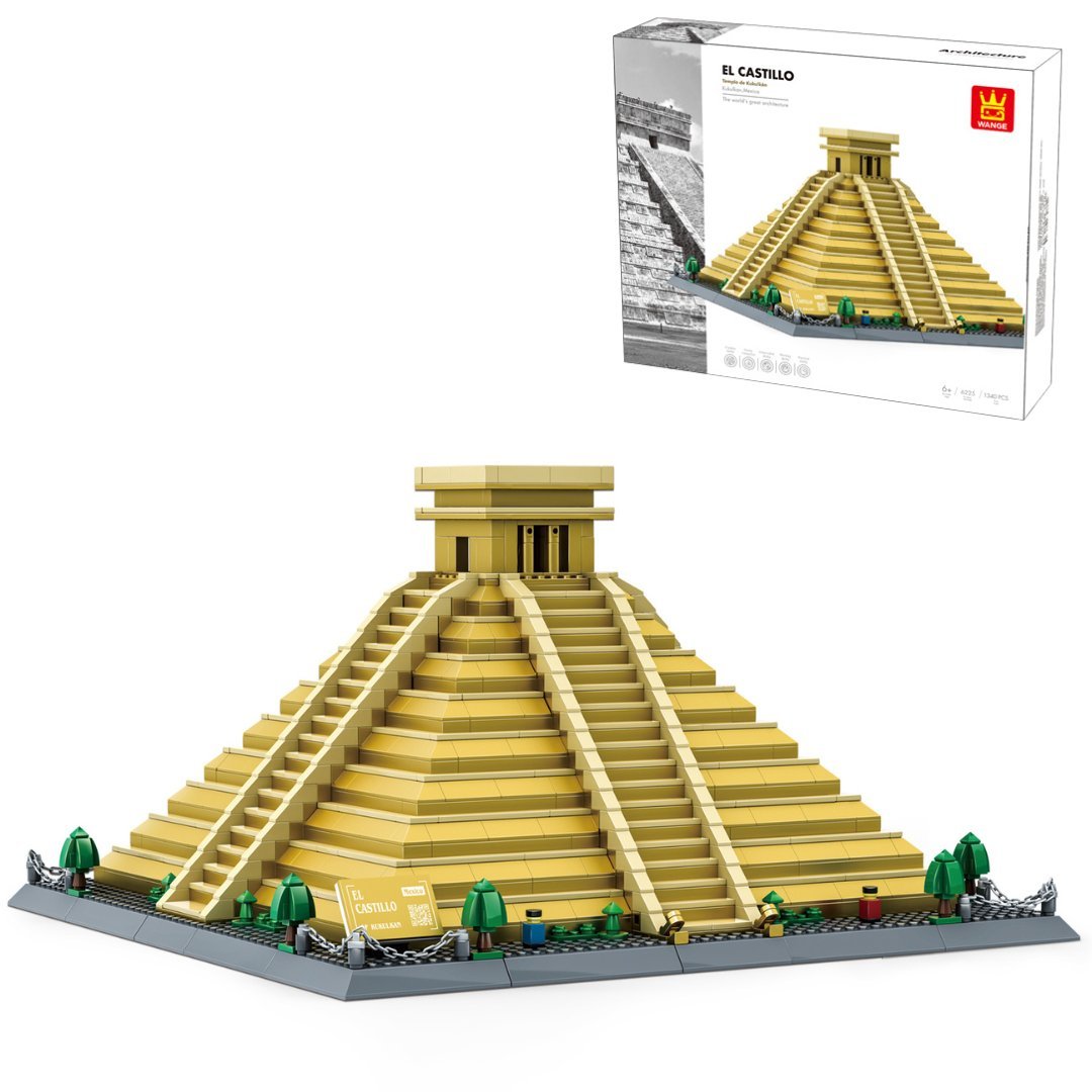 Klocki Wange 6225 - Piramida El Castillo (Świątynia Kukulkana, Chichén Itzá, Meksyk), 1340 elementów