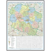 Mapy i plansze edukacyjne - EkoGraf, Województwo kujawsko-pomorskie mapa ścienna na podkładzie do wpinania - pinboard, 1:200 000 - miniaturka - grafika 1