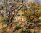 Plakaty - Galeria Plakatu, Plakat, The Farm at Les Collettes, Cagnes, Auguste Renoir, 100x70 cm - miniaturka - grafika 1