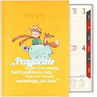 Notesy i bloczki - Kalendarz CYTRYNOWY A5 2025 MAŁY KSIĄŻE prezent dzień nauczyciela WZORY - miniaturka - grafika 1
