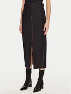 Spódnice - Max Mara Leisure Spódnica jeansowa Breda 2426776058 Granatowy Regular Fit - miniaturka - grafika 1
