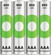 Baterie i akcesoria - GP 1x4 GP ReCyko NiMH Batteries AAA 850mAH, ready to use - miniaturka - grafika 1