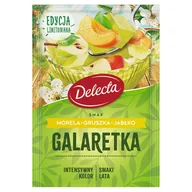 Galaretki - Delecta Galaretka smak morela, gruszka i jabłko 50 g - miniaturka - grafika 1