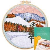 Pasmanteria - Zestaw Do Haftowania Wyszywania Haftu Gotowy Wzór #16 Tamborek Muliny Igły Płótno Do Haftowania - miniaturka - grafika 1