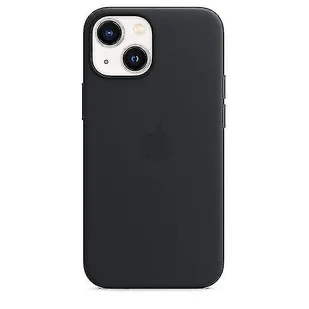 Skórzane etui na telefon iphone 13 Mini Skórzane etui z Magsafe Midnight Black - Etui i futerały do telefonów - miniaturka - grafika 1