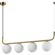 Lampy sufitowe - Lampa wisząca Alisa 4xE14 złota/biała LP-005/4L GD - miniaturka - grafika 1