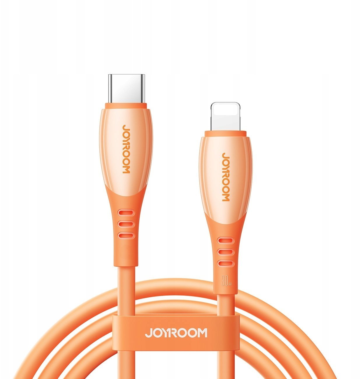 Kabel USB Joyroom Kabel Joyroom S-A59 Vibrant Series 30W USB-C - Lightning 1,2m - pomarańczowy