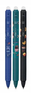 Długopis wymazywalny Interdruk YUHU z gripem niebieski 0,7mm (żelowy) - Długopisy - miniaturka - grafika 1