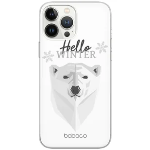 Etui do Apple IPHONE 11 PRO Winter 003 Babaco Nadruk pełny Biały - Etui i futerały do telefonów - miniaturka - grafika 1