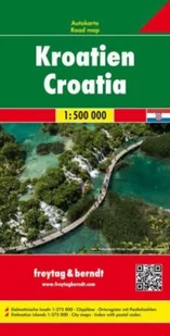 Freytag&berndt Chorwacja mapa drogowa 1:500 000 - Freytag & Berndt - Atlasy i mapy - miniaturka - grafika 1