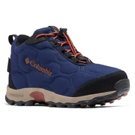 Buty dla chłopców - Columbia Wodoodporne buty śniegowe dla dzieci Firecamp Mid 2 unisex, Niebieski cień zardzewiały, 5 - miniaturka - grafika 1