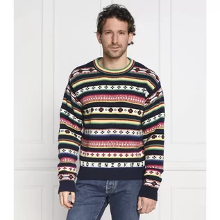 Swetry męskie - Kenzo Wełniany sweter | Regular Fit - grafika 1