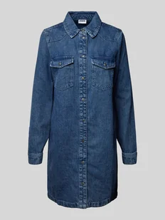 Sukienka jeansowa z wykładanym kołnierzem model ‘NEW’ - Sukienki - miniaturka - grafika 1