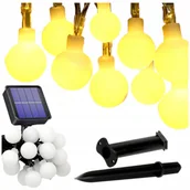 Girlandy - Girlanda Solarna Ogrodowa Zewnętrzna 5m 30x Led - miniaturka - grafika 1