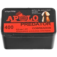 Amunicja do wiatrówek - Śrut Apolo Predator Copper 4.5 mm, 400 szt. 0.62g/10.0gr (19950) - miniaturka - grafika 1