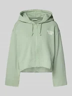 Bluzy damskie - Bluza rozpinana o kroju oversized z czystej bawełny - miniaturka - grafika 1