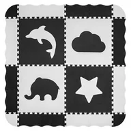 Maty piankowe - Milly Mally, Mata Piankowa Puzzle, Jolly 2x2, Szary - miniaturka - grafika 1