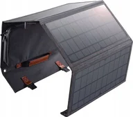 Ładowarki do telefonów - Ładowarka solarna Choetech Składana ładowarka solarna Choetech SC006 40W 1xUSB QC, 1xUSB-C PD szara - miniaturka - grafika 1