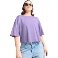 Koszulki sportowe damskie - Koszulka Puma Wardrobe Ess Oversized Short Tee Bl, Kobiety - miniaturka - grafika 1