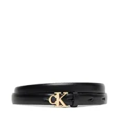 Paski - Pasek Damski Calvin Klein Ck Buckle 15Mm Fixed Belt LV04F7055G Czarny - miniaturka - grafika 1