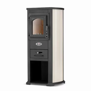 Blist Piec stalowy kominek wolnostojący BLIST Ekonomik Lux 8,5kW beżowy - Piece wolnostojące - miniaturka - grafika 1