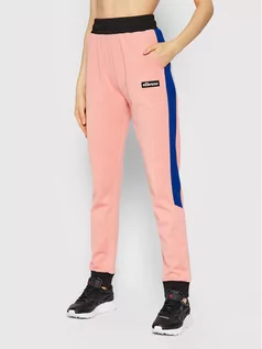 Spodnie sportowe damskie - Ellesse Spodnie dresowe Parasol SGK12351 Różowy Regular Fit - grafika 1