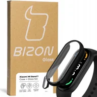 Akcesoria do smartwatchy - Bizon Etui ze szkłem Case, Case + Glass Set Xiaomi Mi Band 7, czarne - miniaturka - grafika 1