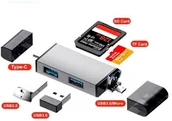 Karty pamięci - PNY Czytnik kart pamięci 7w1 android USB typ C USB - miniaturka - grafika 1