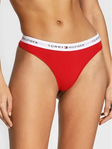Tommy Hilfiger Stringi UW0UW03835 Czerwony - Majtki damskie - miniaturka - grafika 1