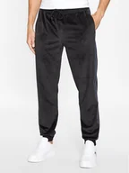 Spodnie sportowe męskie - Tommy Hilfiger Spodnie dresowe UM0UM03014 Czarny Regular Fit - miniaturka - grafika 1
