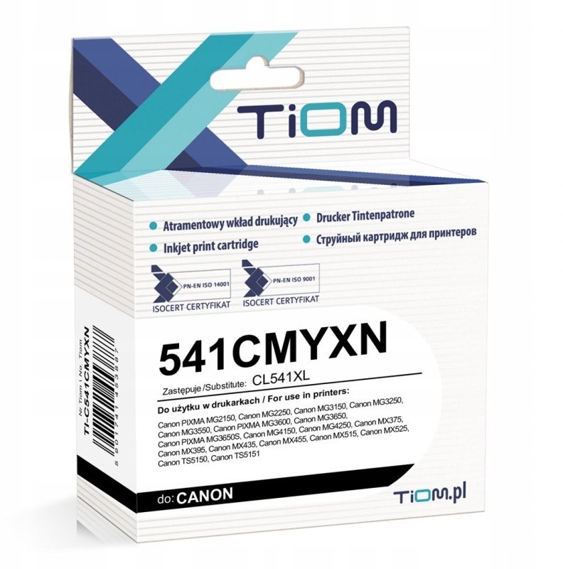 Tusz Tiom do Canon 541CMYXN 5226B001Â CL541XL 520 str. kolor TI-C541CMYXN